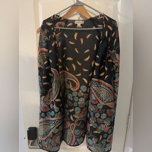 Live and Let Live Black Paisley Jacket